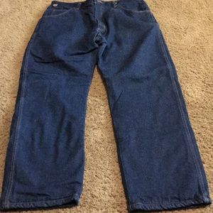 Men’s Wrangler lined jeans ex cond. W 36 L30